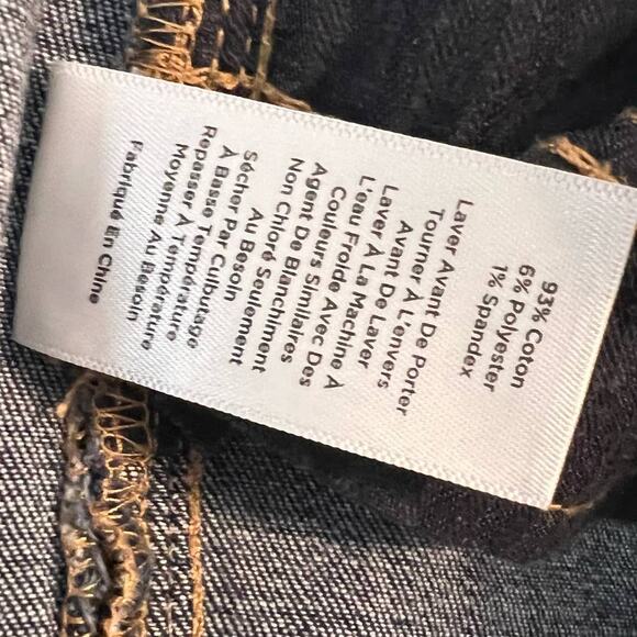 Talbots sz. 8 P Flawless 5 pocket slim straight leg denim jeans distressed #1603 - Picture 9 of 9